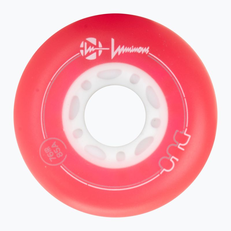 Колела за ролери Luminous Led Wheels Duo 76mm/85A X4 red/blue 3