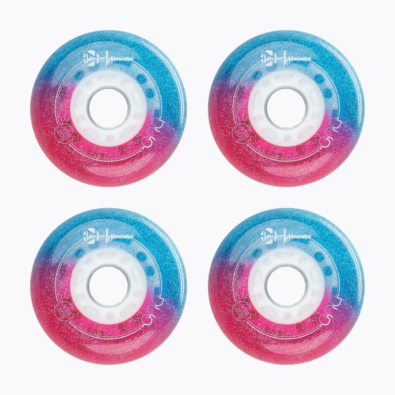 Колела за ролери Luminous Led Wheels Duo 80mm/85A X4 galaxy/purple 2