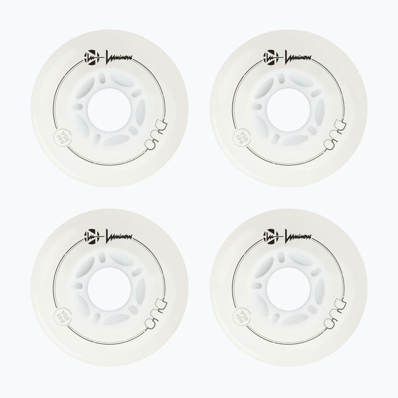 Колела за ролери Luminous Led Wheels Duo 84mm/85A X4 white/blue 2