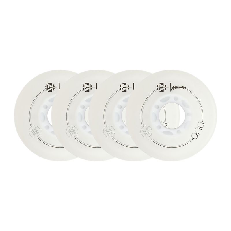 Колела за ролери Luminous Led Wheels Duo 80mm/85A X4 white/blue 6
