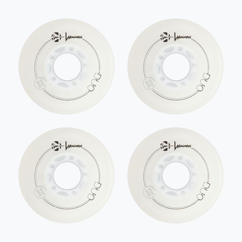 Колела за ролери Luminous Led Wheels Duo 80mm/85A X4 white/blue 2