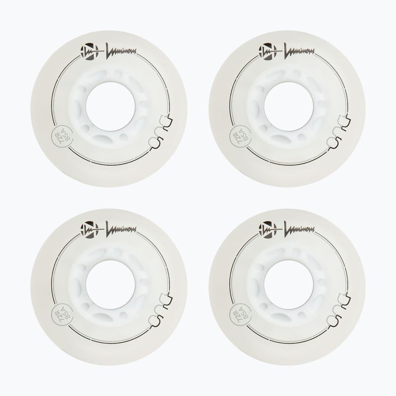 Колела за ролери Luminous Led Wheels Duo 72mm/85A X4 white/blue 2