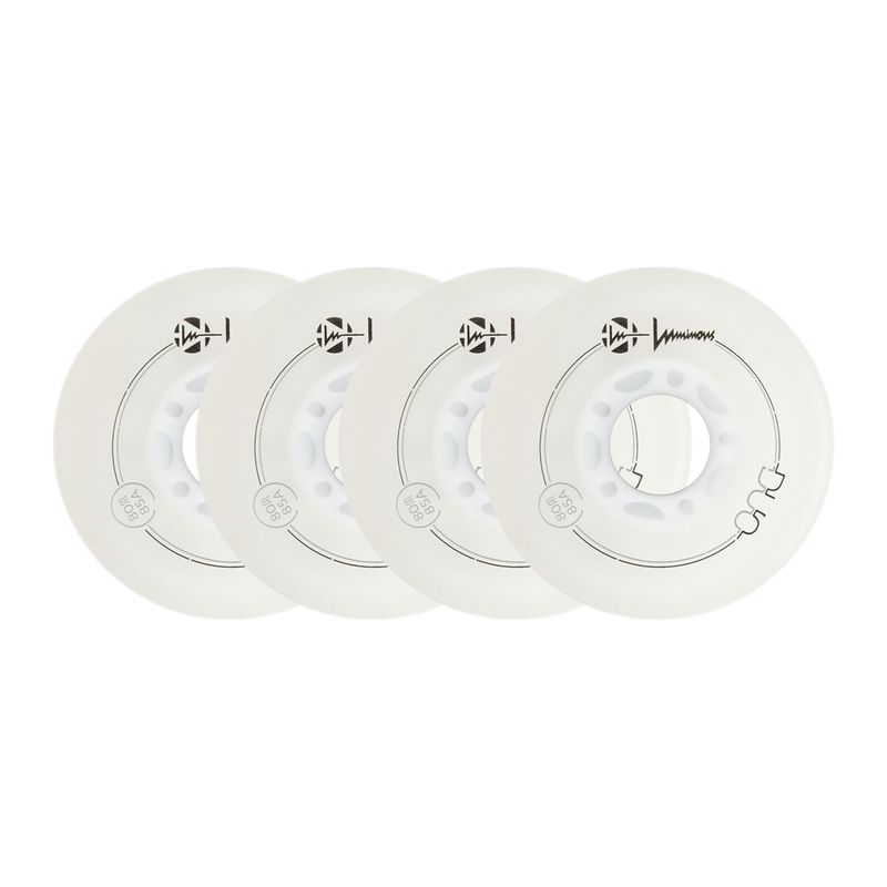 Колела за ролери Luminous Led Wheels Duo 80mm/85A X4 white/red 6
