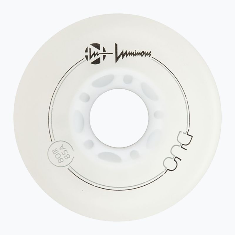 Колела за ролери Luminous Led Wheels Duo 80mm/85A X4 white/red 3