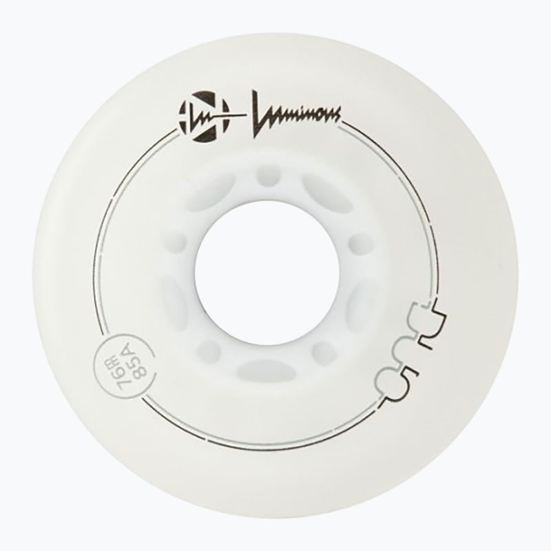 Колела за ролери Luminous Led Wheels Duo 76mm/85A X4 white/red 3