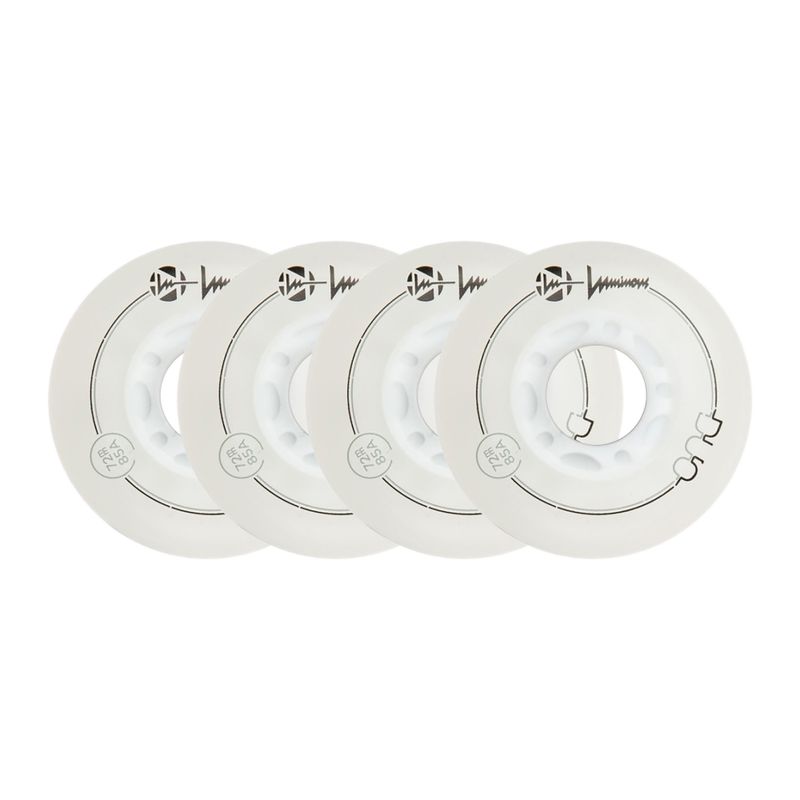 Колела за ролери Luminous Led Wheels Duo 72mm/85A X4 white/red 6