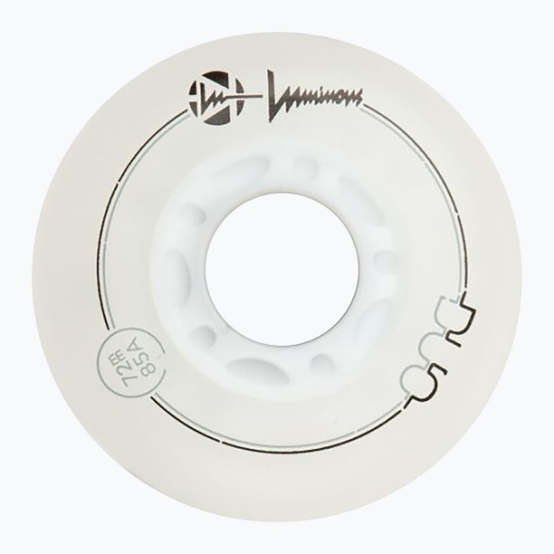 Колела за ролери Luminous Led Wheels Duo 72mm/85A X4 white/red 3