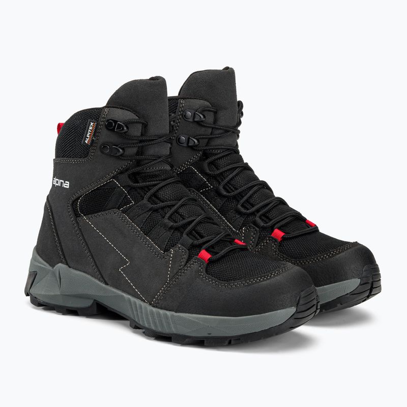 Мъжки ботуши за преходи Alpina Tracker Mid black/grey 4