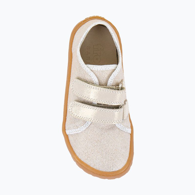 Детски обувки barefoot Froddo Canvas gold shine 6