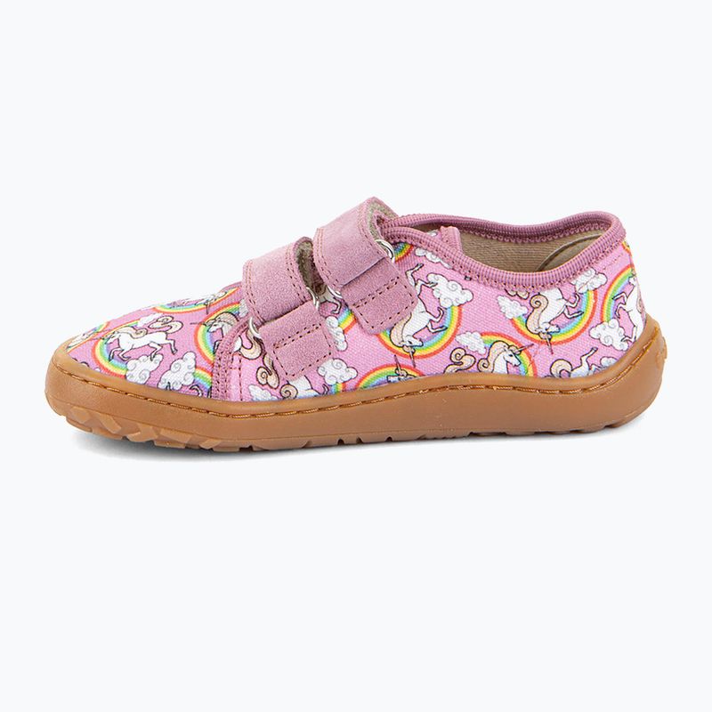 Детски обувки barefoot Froddo Canvas white/pink 2