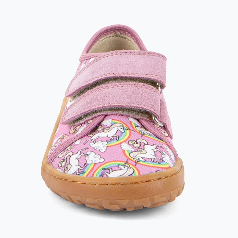 Детски обувки barefoot Froddo Canvas white/pink 3