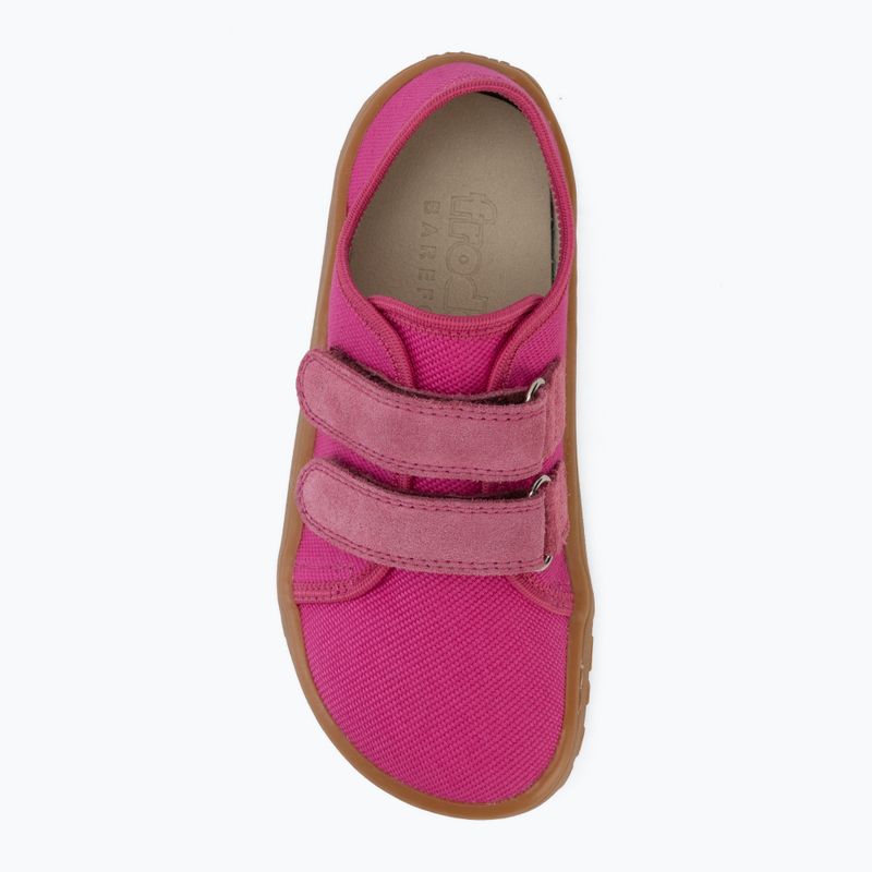 Детски обувки barefoot Froddo Canvas fuchsia 5