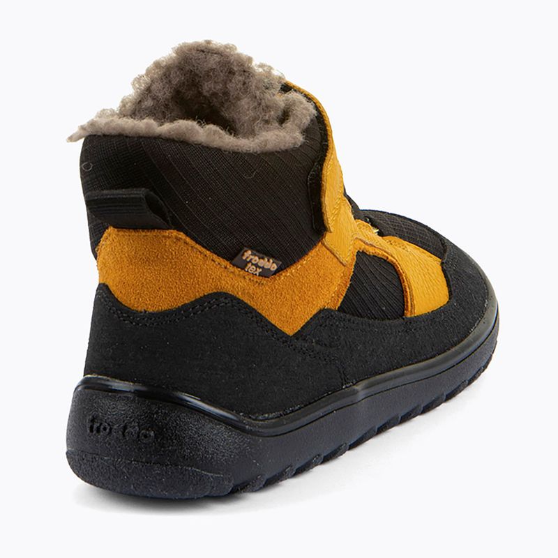 Детски ботуши за сняг тип „barefoot“ Froddo Barefoot Up Path Tex black/yellow 5