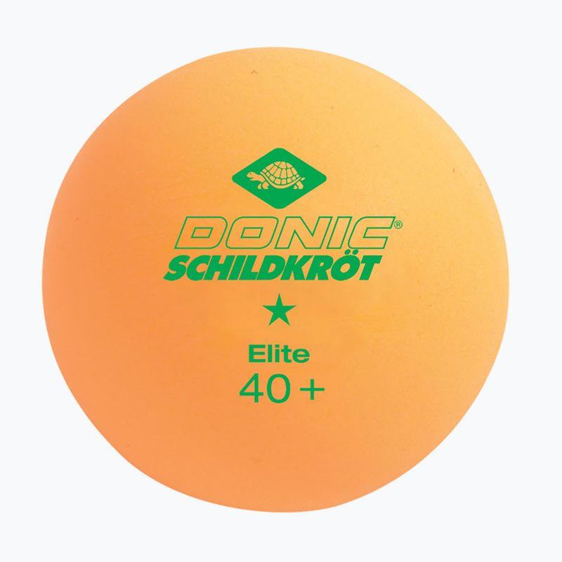 Donic-Schildkröt 1-Star Elite Poly 40+ 6 бр. топчета за тенис на маса бели/оранжеви 3