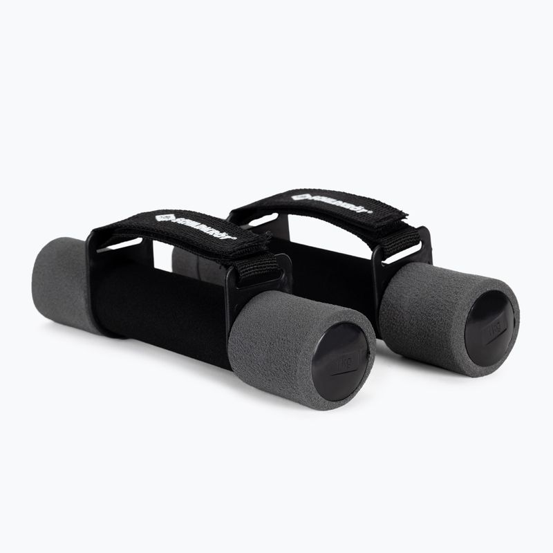 Комплект дъмбели Schildkröt Soft Dumbbells 2 x 1 kg black/grey 960009