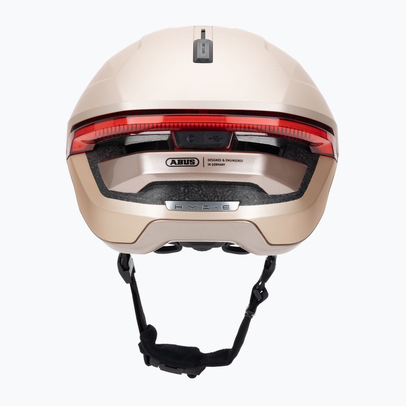 Велосипедна каска с мигачи ABUS Hyp-E champagne gold 4