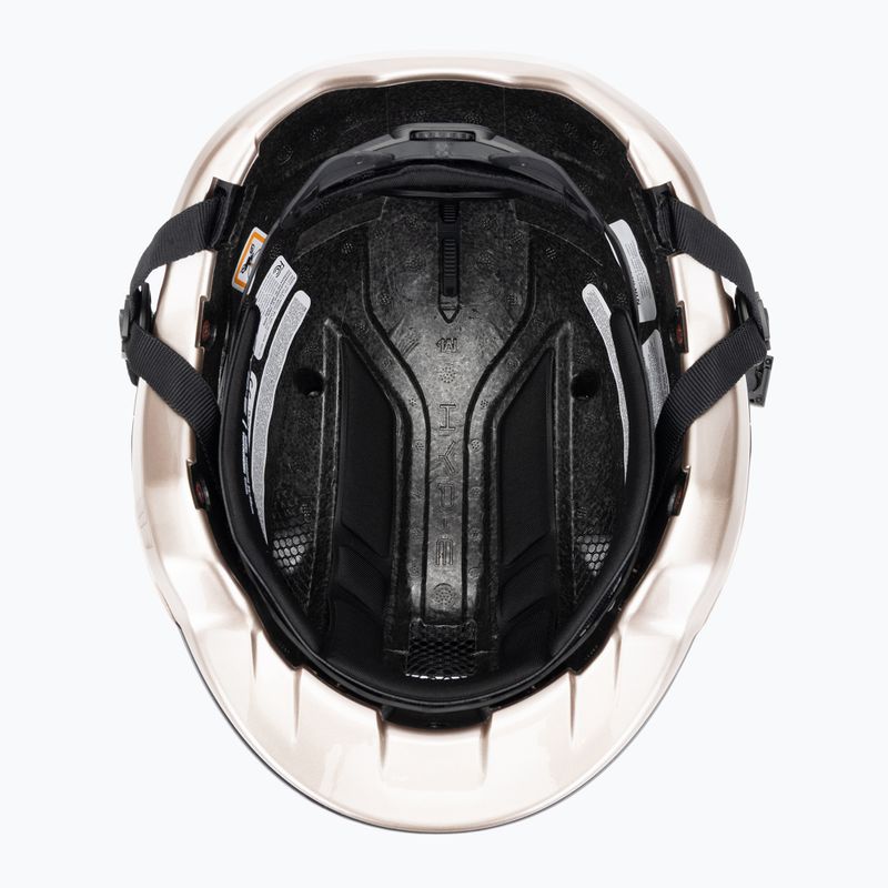 Велосипедна каска с мигачи ABUS Hyp-E champagne gold 5