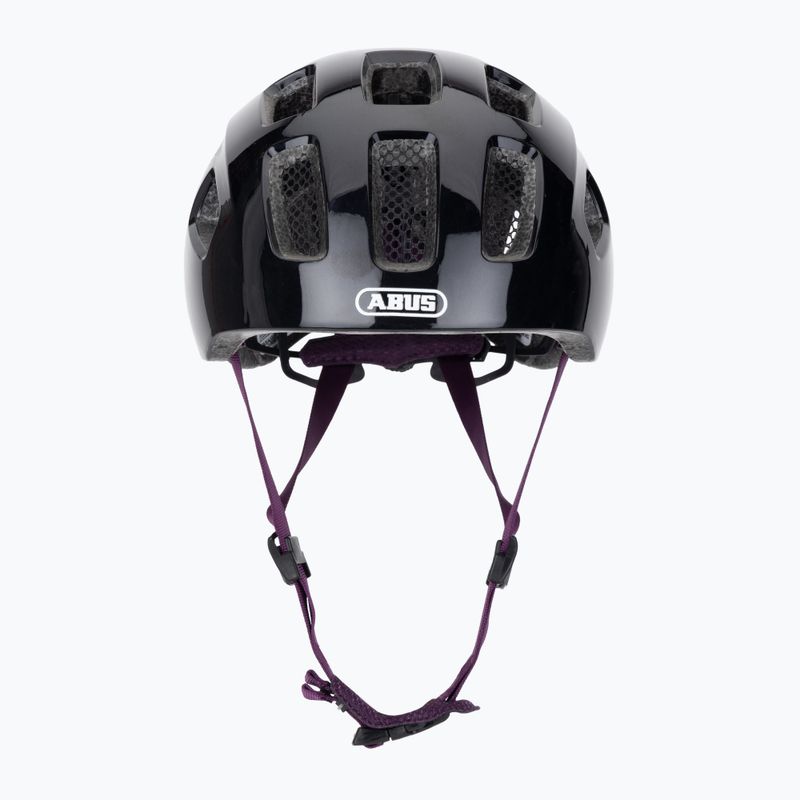 Детска велосипедна каска ABUS Youn-I 2.0 black violet 2