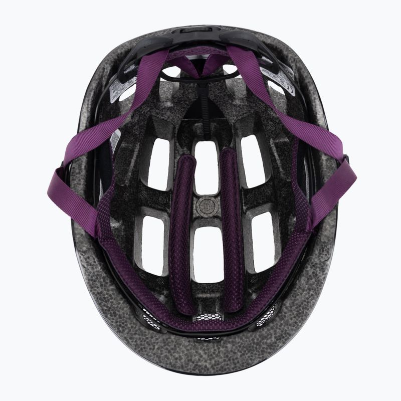 Детска велосипедна каска ABUS Youn-I 2.0 black violet 5