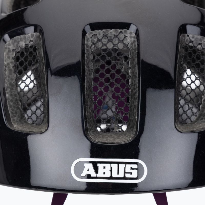 Детска велосипедна каска ABUS Youn-I 2.0 black violet 7
