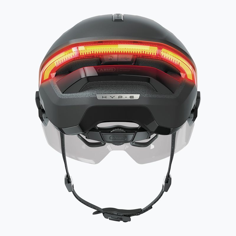 Велосипедна каска ABUS Hyp-e Ace volcano titan с мигачи 5