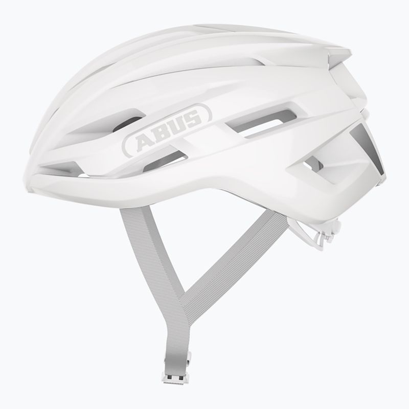 ABUS StormChaser Ace чисто бяла велосипедна каска 2