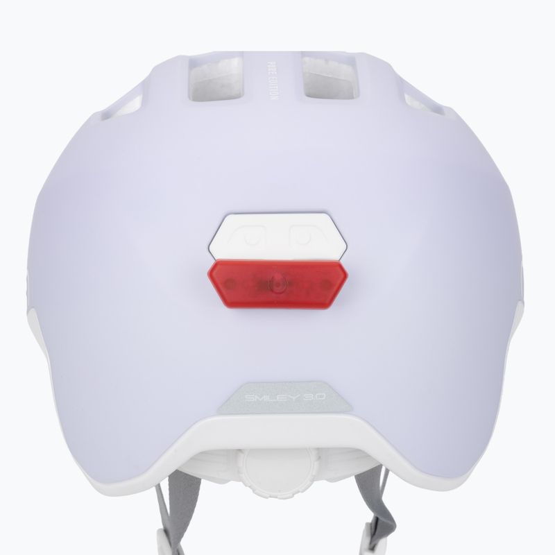 Детска велосипедна каска ABUS Smiley 3.0 ACE LED pure lavender 9