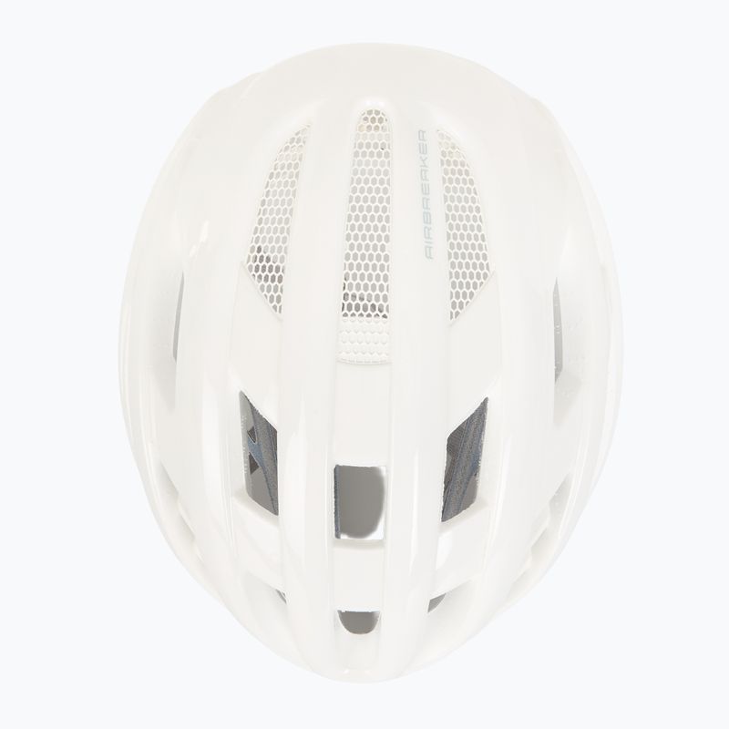 ABUS AirBreaker чисто бяла велосипедна каска 6