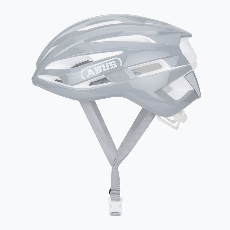 Велосипедна каска ABUS StormChaser Ace в чисто сиво 3