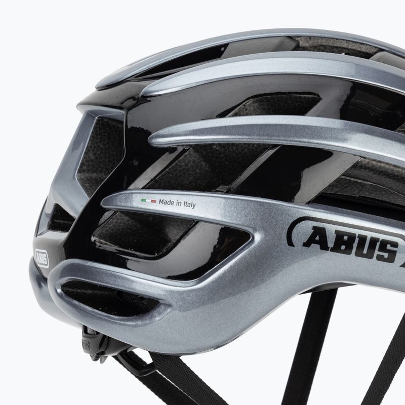 Велосипедна каска ABUS Airbreaker 2.0 graphite silver 7