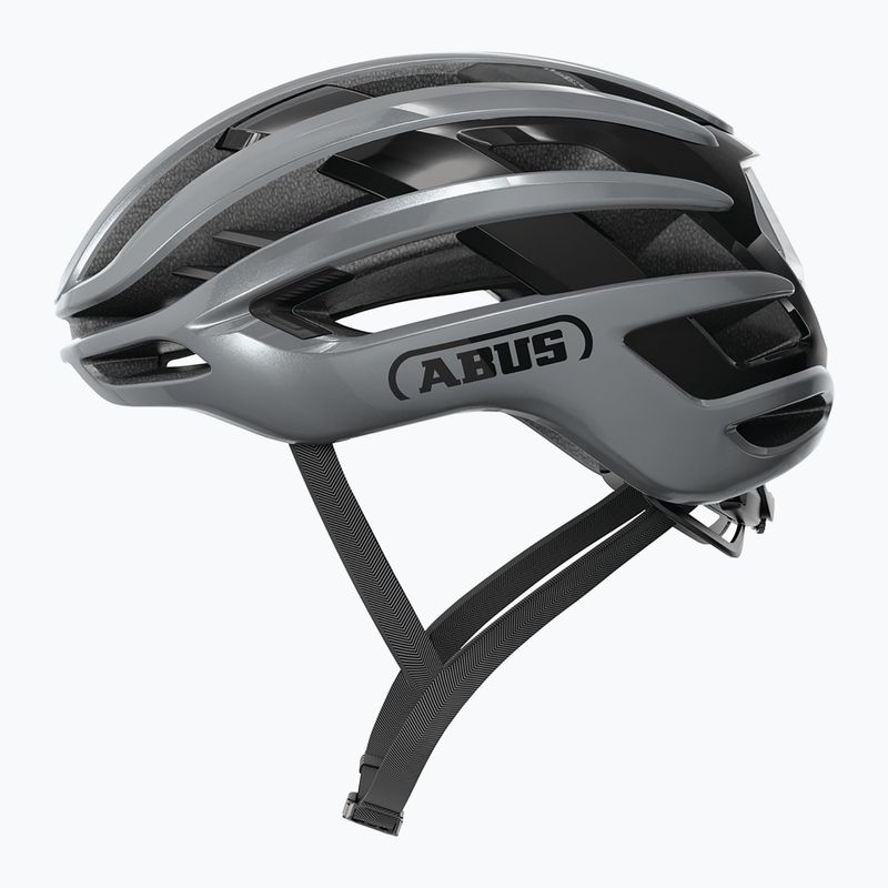 Велосипедна каска ABUS Airbreaker 2.0 graphite silver 10