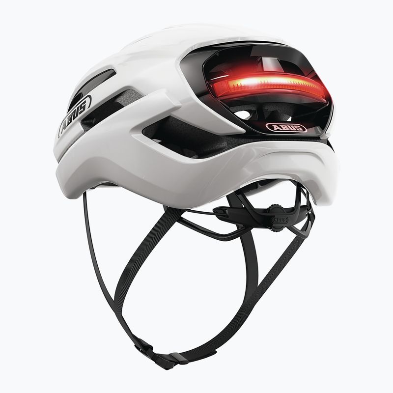 Велосипедна каска ABUS Taipan LED shiny white 3