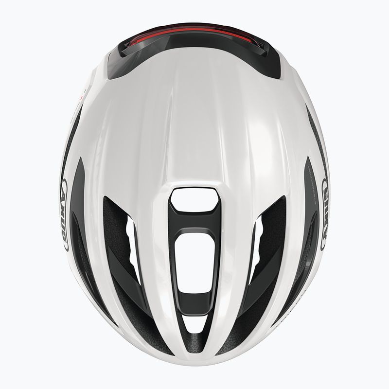 Велосипедна каска ABUS Taipan LED shiny white 6