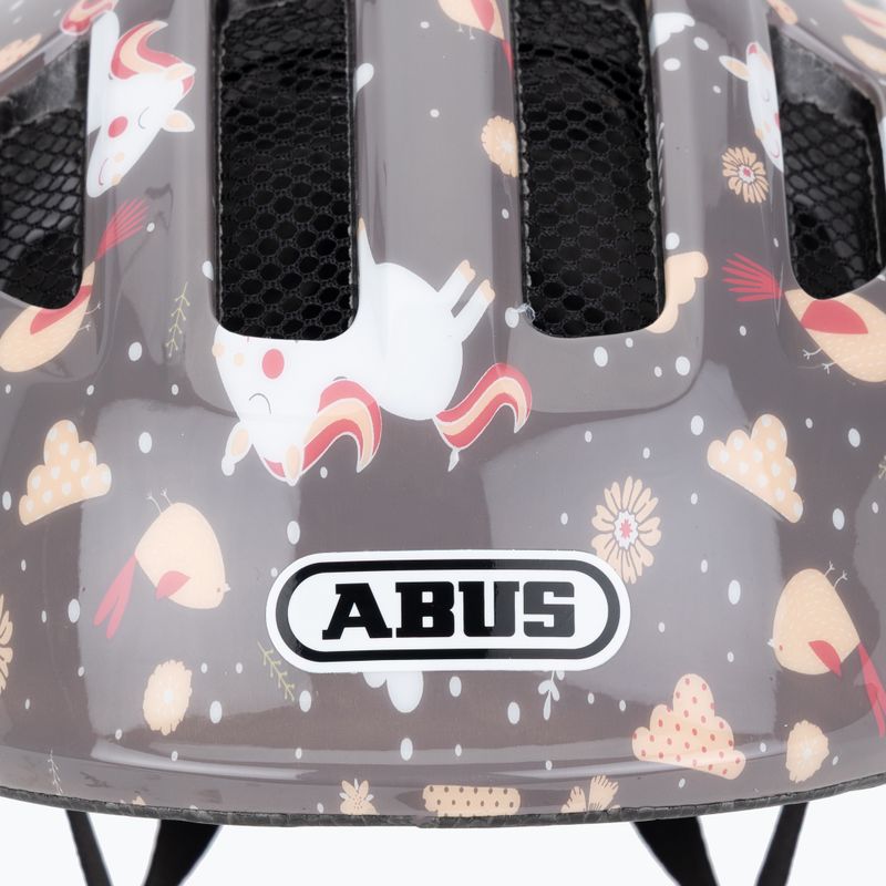 Детска велосипедна каска ABUS Smiley 3.0 grey horse 7