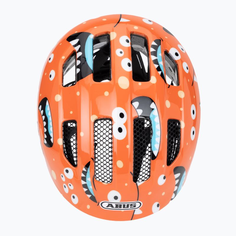 Детска велосипедна каска ABUS Smiley 3.0 orange monster 6