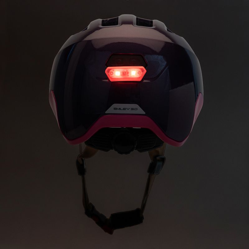 ABUS Детска велосипедна каска Smiley 3.0 ACE LED кралско лилаво 8