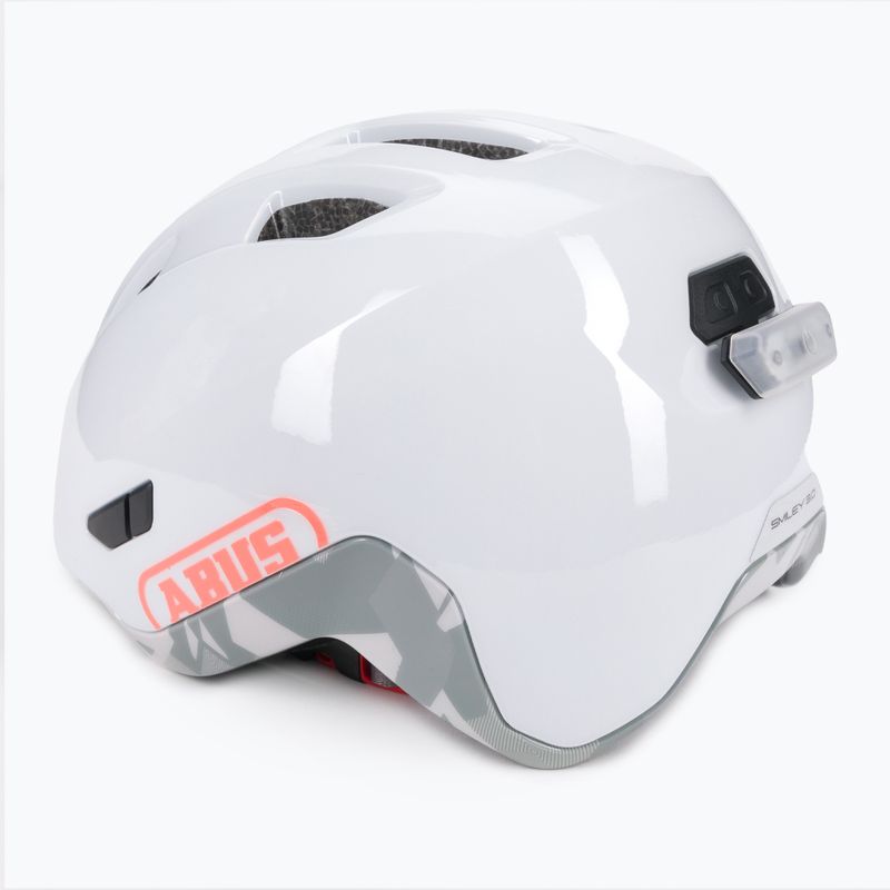 Детска велосипедна каска ABUS Smiley 3.0 ACE LED бяла 67715 4
