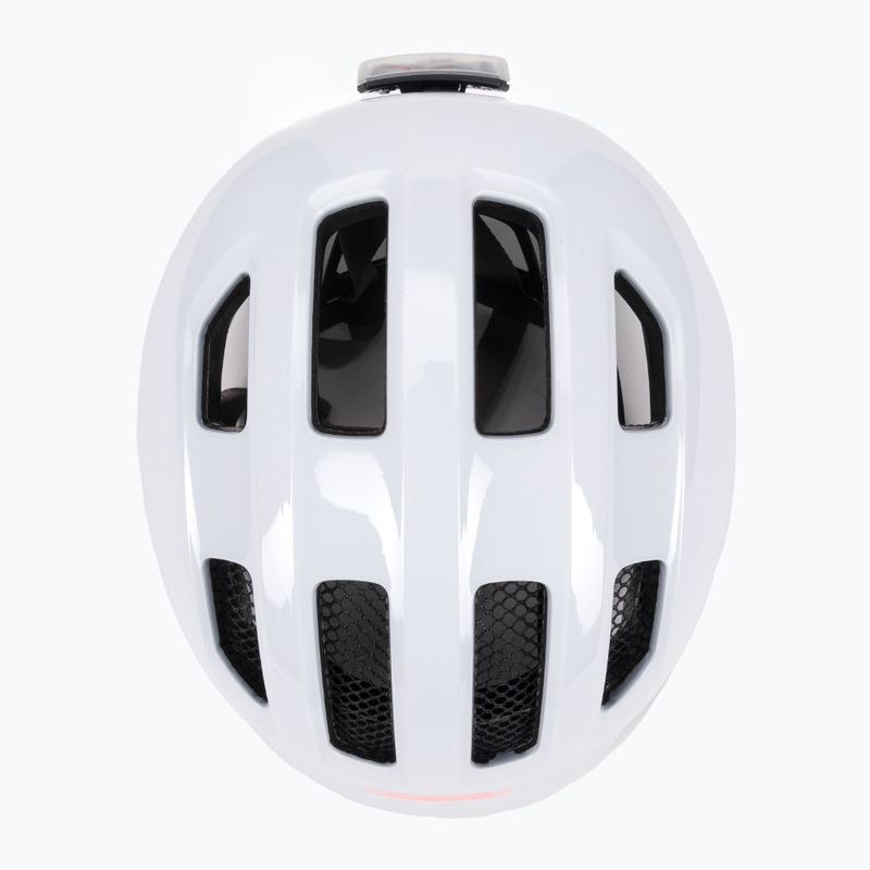 Детска велосипедна каска ABUS Smiley 3.0 ACE LED бяла 67715 6