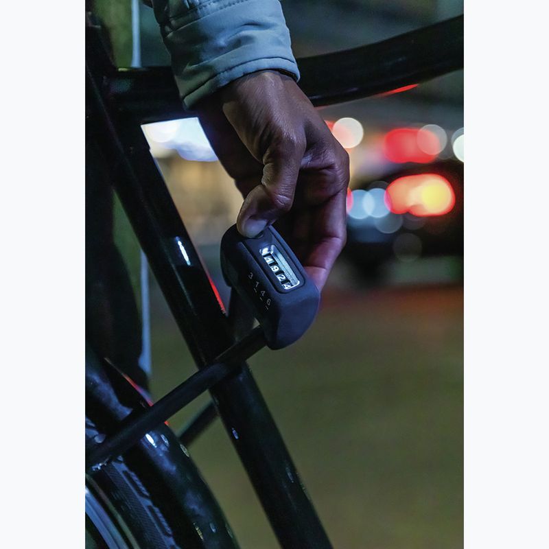 Устойство за заключване на велосипед ABUS Bordo Combo 6000C/90 LED SH black 4