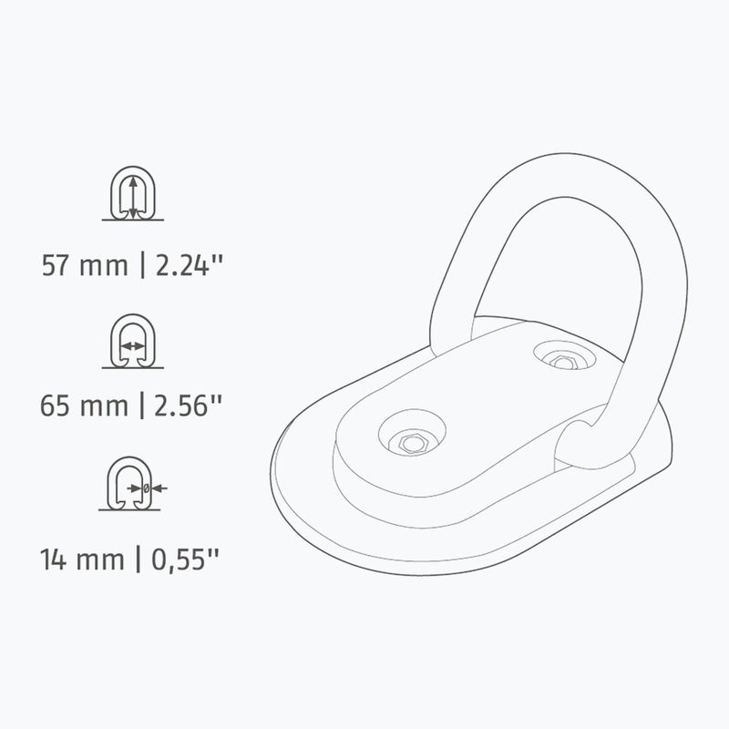 Устойство за заключване на велосипед - котва ABUS WBA75 Granit B/SB black 2
