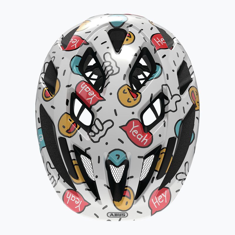 Детска велосипедна каска ABUS Smooty 2.0 white smiley 4