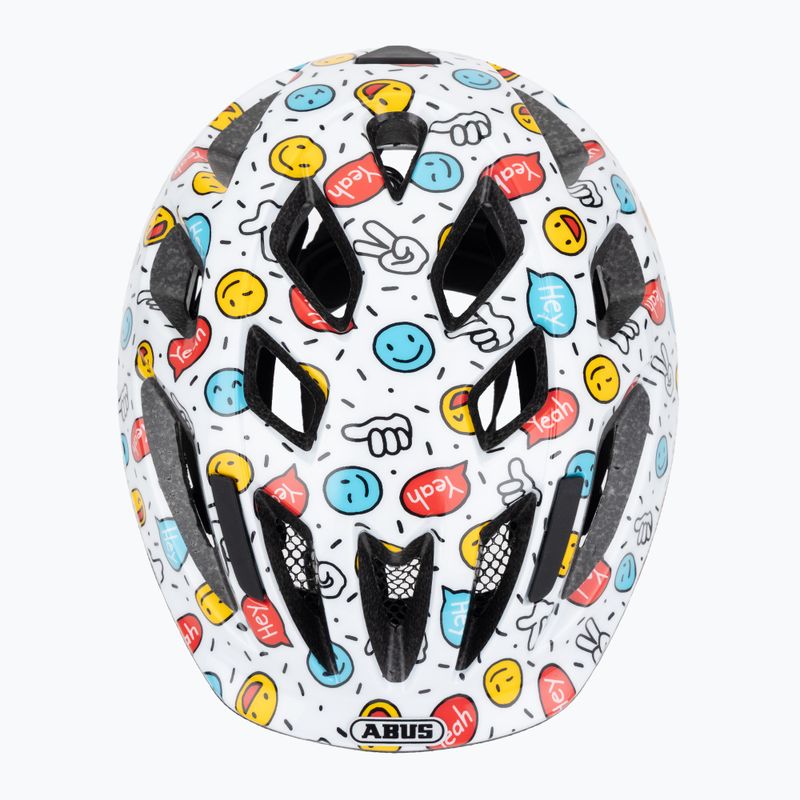 Детска велосипедна каска ABUS Smooty 2.0 white smiley 6