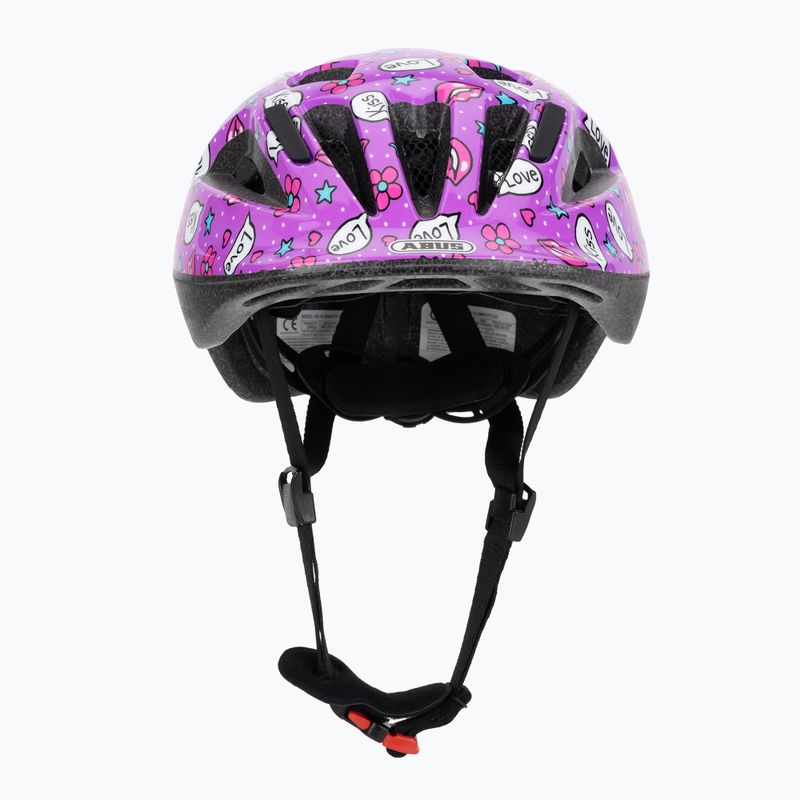 Детска велосипедна каска ABUS Smooty 2.0 purple kisses 2