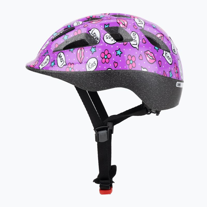 Детска велосипедна каска ABUS Smooty 2.0 purple kisses 3