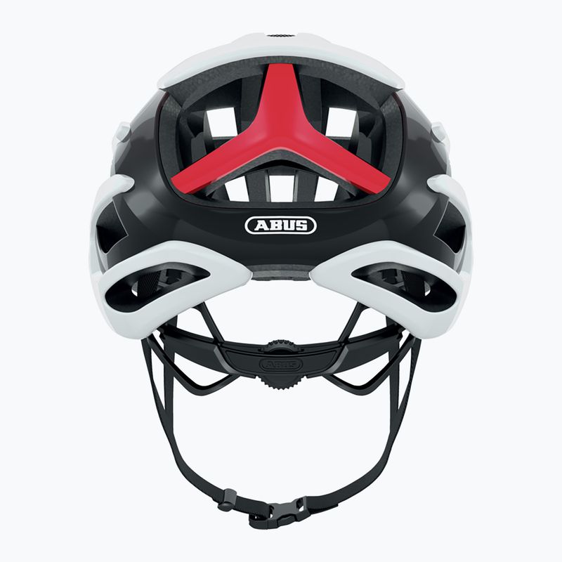 Велосипедна каска ABUS AirBreaker бяла/червена 8