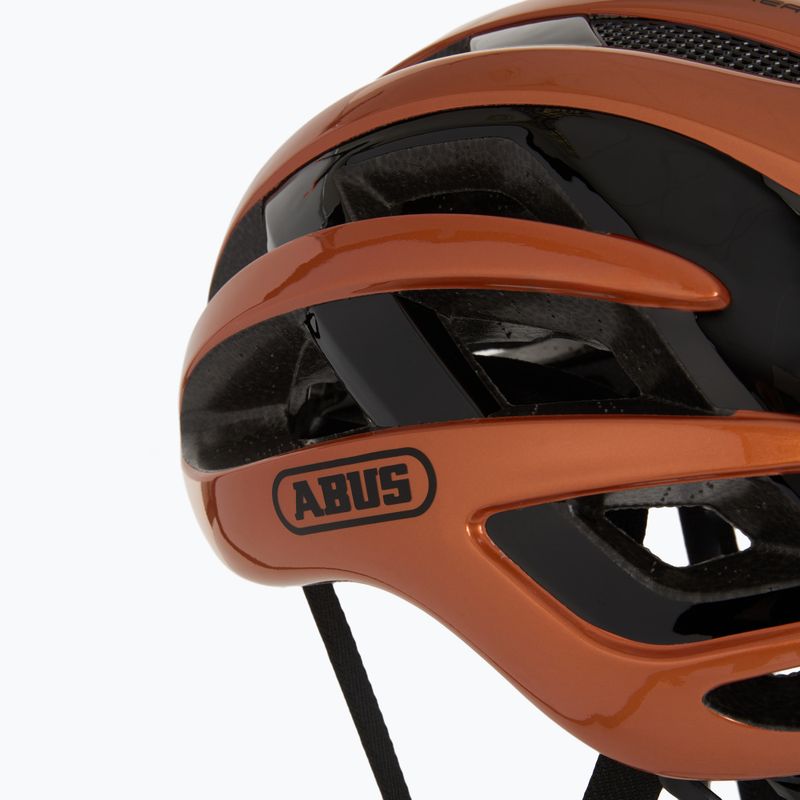 Велосипедна каска ABUS AirBreaker златна рибка оранжева 8
