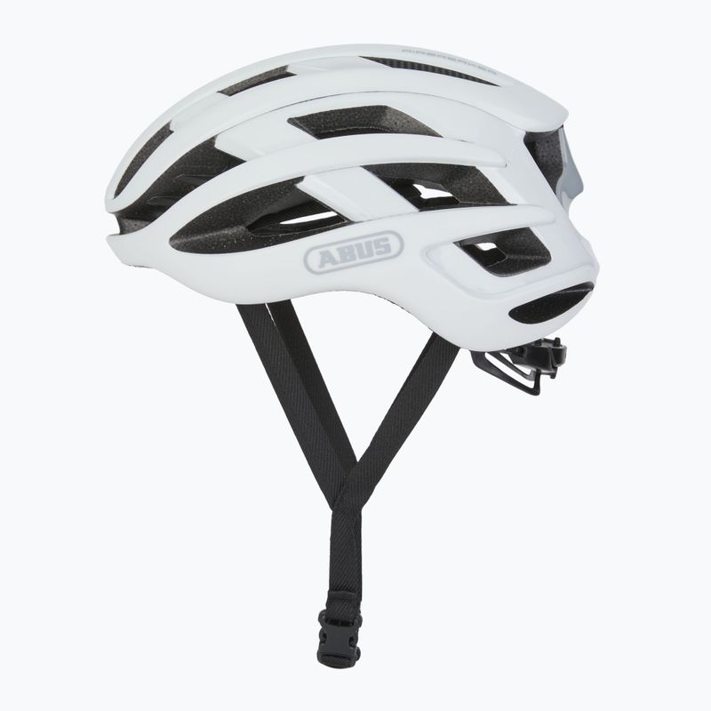 Велосипедна каска ABUS AirBreaker флийс бяла матова 3