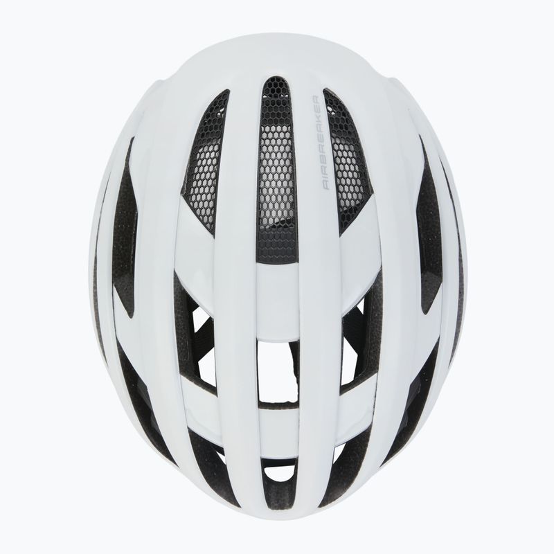 Велосипедна каска ABUS AirBreaker флийс бяла матова 6