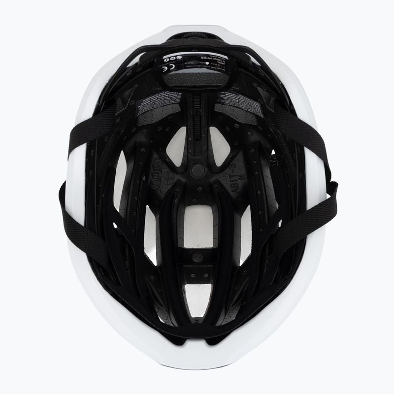 ABUS StormChaser Ace велосипедна каска флийс бяла 5