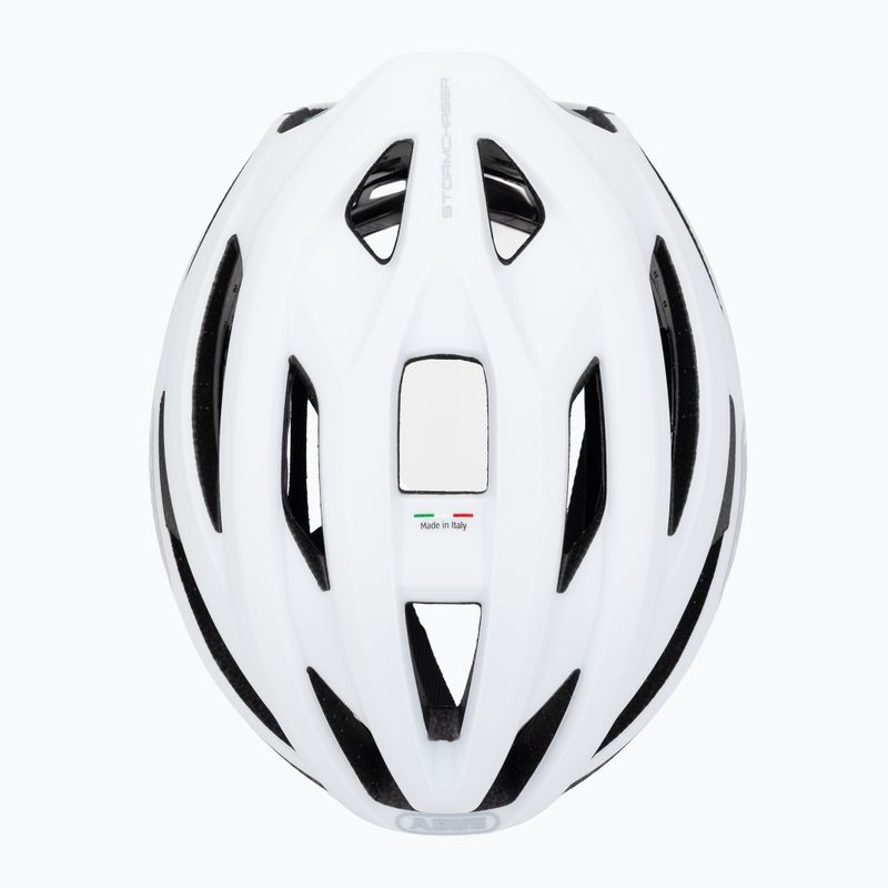 ABUS StormChaser Ace велосипедна каска флийс бяла 6